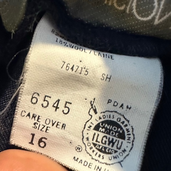 Inner visions by ShipNshore vintage navy blue pleated skirt size 16 - Picture 4 of 5